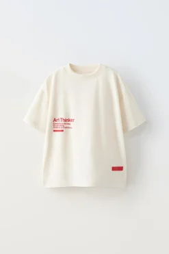 Niños ZARA 6 - 14 Años·Camisetas<CAMISETA ART THINKER
