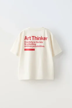 Niños ZARA 6 - 14 Años·Camisetas<CAMISETA ART THINKER