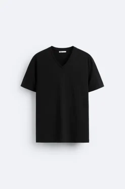 Clearance CAMISETA BASICA CUELLO PICO Hombre Camisetas