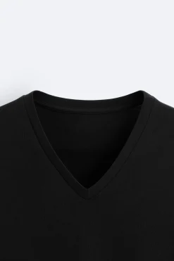 Clearance CAMISETA BASICA CUELLO PICO Hombre Camisetas