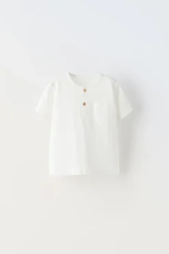 Niños ZARA 0 - 6 Meses·Camisetas|0 - 6 Meses·Básicos<CAMISETA BOLSILLO