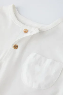 Niños ZARA 0 - 6 Meses·Camisetas|0 - 6 Meses·Básicos<CAMISETA BOLSILLO