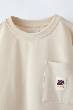 Niños ZARA 6 - 14 Años·Camisetas<CAMISETA BOLSILLO ETIQUETA