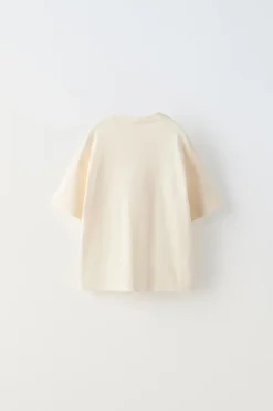 Niños ZARA 1½ - 6 Años·Camisetas|1½ - 6 Años·Camisetas<CAMISETA BOLSILLO TEXTO BORDADO