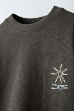 Niños ZARA 6 - 14 Años·Camisetas<CAMISETA BORDADO