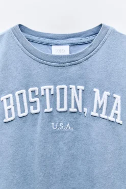 Niños ZARA 6 - 14 Años·Camisetas<CAMISETA BORDADO