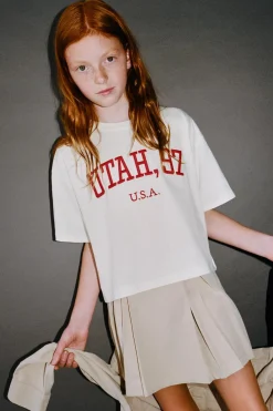 Niños ZARA 6 - 14 Años·Camisetas<CAMISETA BORDADO