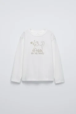Niños ZARA 6 - 14 Años·Camisetas<CAMISETA BORDADO