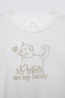 Niños ZARA 6 - 14 Años·Camisetas<CAMISETA BORDADO