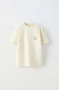 Niños ZARA 6 - 14 Años·Camisetas<CAMISETA BORDADO ALGA