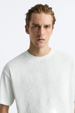 Sale CAMISETA BORDADO COMBINADO Hombre Camisetas