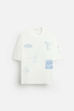 Best CAMISETA BORDADO COMBINADO Hombre Camisetas