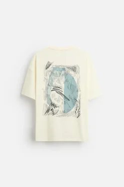 Discount CAMISETA BORDADO COMBINADO Hombre Camisetas