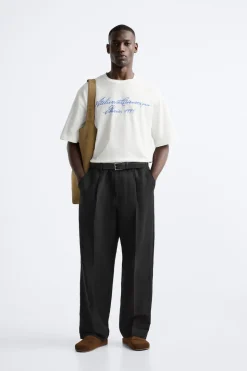 Online CAMISETA BORDADO CONTRASTE Hombre Camisetas