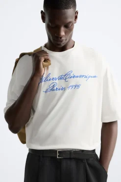 Online CAMISETA BORDADO CONTRASTE Hombre Camisetas