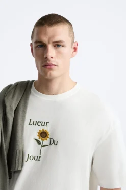 New CAMISETA BORDADO CONTRASTE Hombre Camisetas