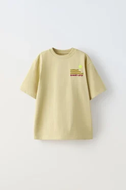 Niños ZARA 6 - 14 Años·Camisetas<CAMISETA BORDADO ESTAMPADO