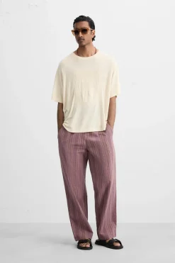 Outlet CAMISETA BORDADO GEOMÉTRICO Hombre Camisetas