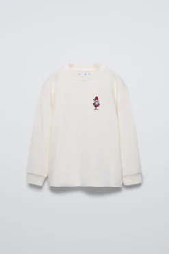 Niños ZARA 6 - 14 Años·Camisetas<CAMISETA BORDADO PAPÁ NOEL