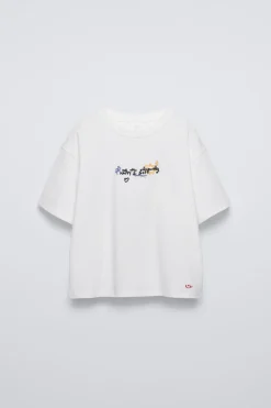 Niños ZARA 6 - 14 Años·Camisetas<CAMISETA BORDADO RIZO