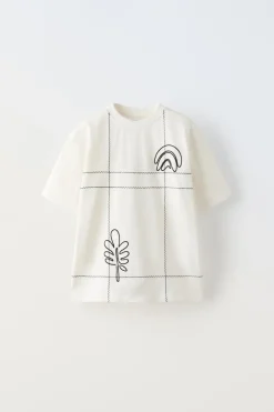 Niños ZARA 6 - 14 Años·Camisetas<CAMISETA BORDADOS