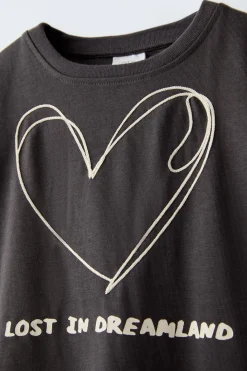 Niños ZARA 6 - 14 Años·Camisetas<CAMISETA BORDADOS CORDONES