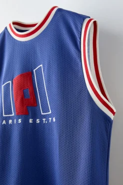 Niños ZARA 6 - 14 Años·Camisetas<CAMISETA CALADA BORDADO PARIS