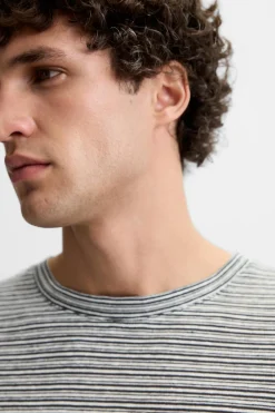 Clearance CAMISETA CÁÑAMO - VISCOSA RAYAS Hombre Camisetas