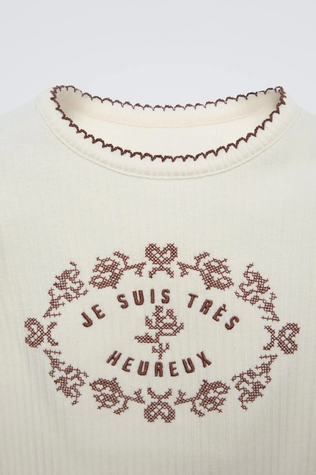 Niños ZARA 1½ - 6 Años·Camisetas<CAMISETA CANALÉ BORDADOS