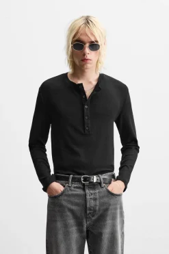 Best CAMISETA CANALÉ CUELLO BOTONES Hombre Camisetas