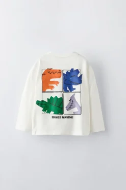 Niños ZARA 1½ - 6 Años·Camisetas|1½ - 6 Años·Camisetas<CAMISETA CARAS DINOSAURIO