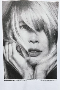Hot CAMISETA CLAUDIA SCHIFFER - PHOTO BY JAN WELTERS LICENSED BY TRUNK ARCHIVE Mujer Camisetas
