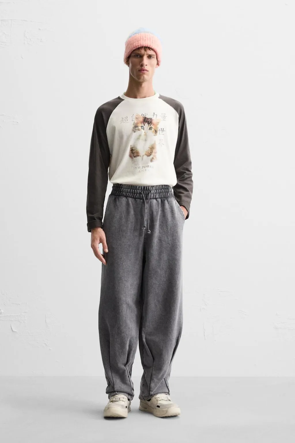 Outlet CAMISETA COLOR BLOCK GATO Hombre Camisetas