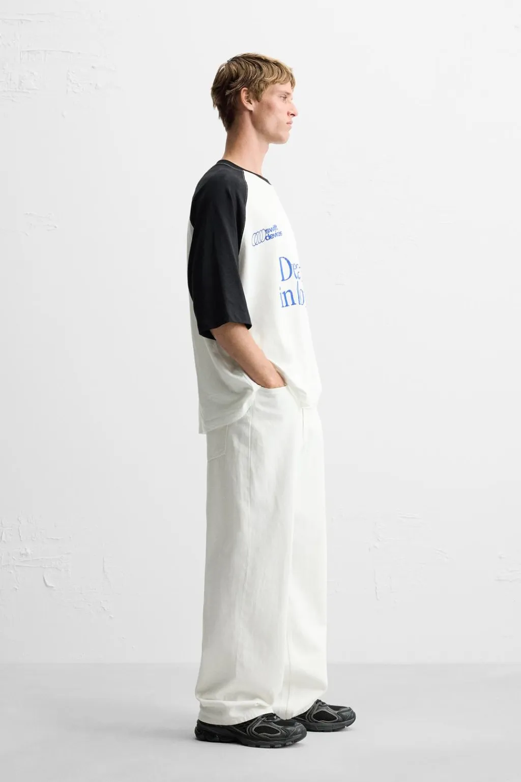 Clearance CAMISETA COLOR BLOCK TEXTOS Hombre Camisetas