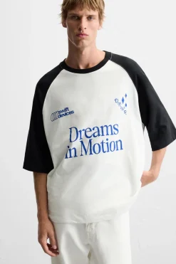 Clearance CAMISETA COLOR BLOCK TEXTOS Hombre Camisetas