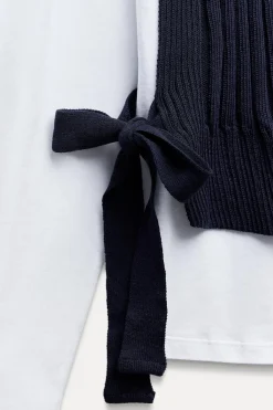 New CAMISETA COMBINADA CHALECO CREMALLERA Mujer Camisetas