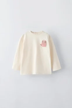 Niños ZARA 6 - 18 Meses·Camisetas|6 - 18 Meses·Camisas<CAMISETA CONEJO RIZO