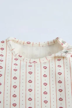 Niños ZARA 0 - 6 Meses·Camisetas<CAMISETA CORAZONES