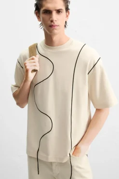 Hot CAMISETA CORDÓN CONTRASTE Hombre Camisetas