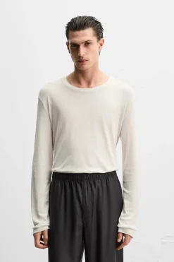 Online CAMISETA CREPÉ MANGA LARGA Hombre Camisetas