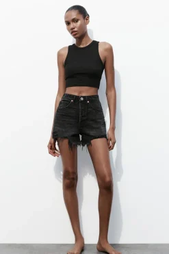 Clearance CAMISETA CROP RIB HALTER Mujer Tops / Bodies