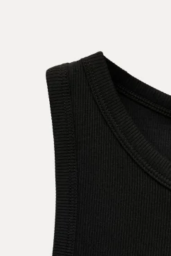 Clearance CAMISETA CROP RIB HALTER Mujer Tops / Bodies