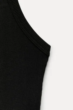 Clearance CAMISETA CROP RIB HALTER Mujer Tops / Bodies