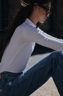 New CAMISETA CUELLO ALTO Mujer Camisetas