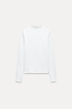 New CAMISETA CUELLO ALTO Mujer Camisetas