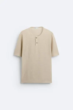 Hot CAMISETA CUELLO BOTONES Hombre Camisetas