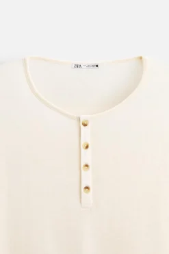 New CAMISETA CUELLO BOTONES Hombre Camisetas