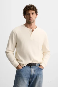 Fashion CAMISETA CUELLO BOTONES Hombre Camisetas