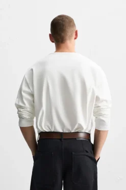 Outlet CAMISETA CUELLO COMBINADO Hombre Camisetas