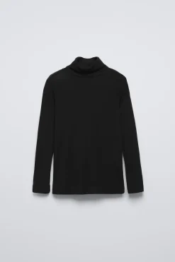 Niños ZARA 6 - 14 Años·Camisetas|6 - 14 Años·Total Look<CAMISETA CUELLO VUELTO CON LANA